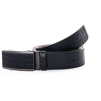 Ремінь Чоловічої шкіри D36-7172 black.Купити чоловічі ремені гуртом і в роздріб.