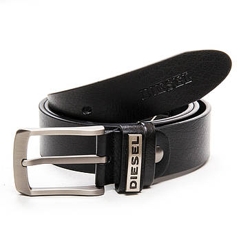 Ремінь Чоловічої шкіри DS-PR1071 black.Купити чоловічі ремені гуртом і в роздріб.