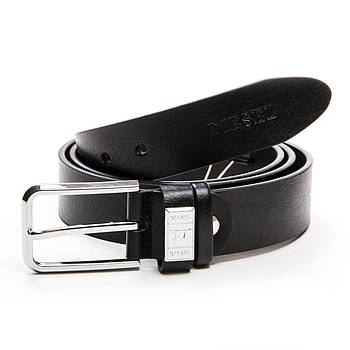 Ремінь Чоловічої шкіри DS-ZK2741 black.Купити чоловічі ремені гуртом і в роздріб.