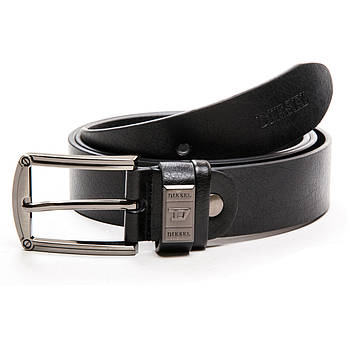 Ремінь Чоловічої шкіри DS-05325 black.Купити чоловічі ремені гуртом і в роздріб.