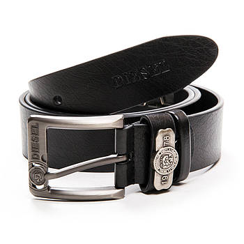 Ремінь Чоловічої шкіри DS-ZK03141 black.Купити чоловічі ремені гуртом і в роздріб.