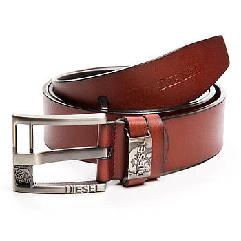 Ремінь Чоловічої шкіри DS-04355-2 light-brown.Купити чоловічі ремені гуртом і в роздріб.