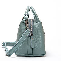 Жіноча шкіряна клатч сумка 5504 blue. Купити жіночі сумки гуртом і в роздріб із натуральної шкіри в Україні, фото 5