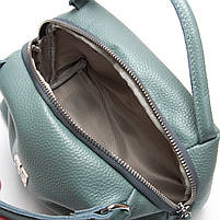 Жіноча шкіряна клатч сумка 5504 blue. Купити жіночі сумки гуртом і в роздріб із натуральної шкіри в Україні, фото 6