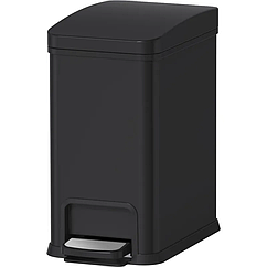Відро для сміття з плавним закриттям прямокутне Koer TC-010108-05 8 л колір чорний (KR5593)