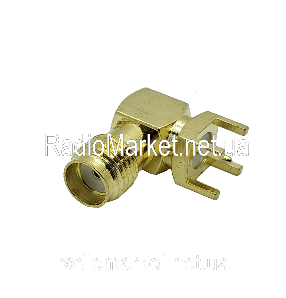 Гніздо SMA на плату, кутове, фото 1