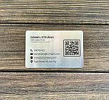 Візитка з нержавіючої сталі, фото 3