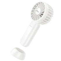 Портативний вентилятор Hoco HX60 Nimble portable handheld fan 1200 mAh White, фото 3