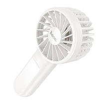 Портативний вентилятор Hoco HX60 Nimble portable handheld fan 1200 mAh White, фото 4