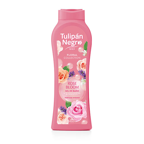 Парфумований гель для душу Tulipan Negro FLORAL Collection 650 мл КВІТКА ТРОЯНДИ, фото 1
