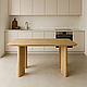 Дерев'яний кухонний стіл "Дейзі" 120х80 см з дерева Ясена, фото 2