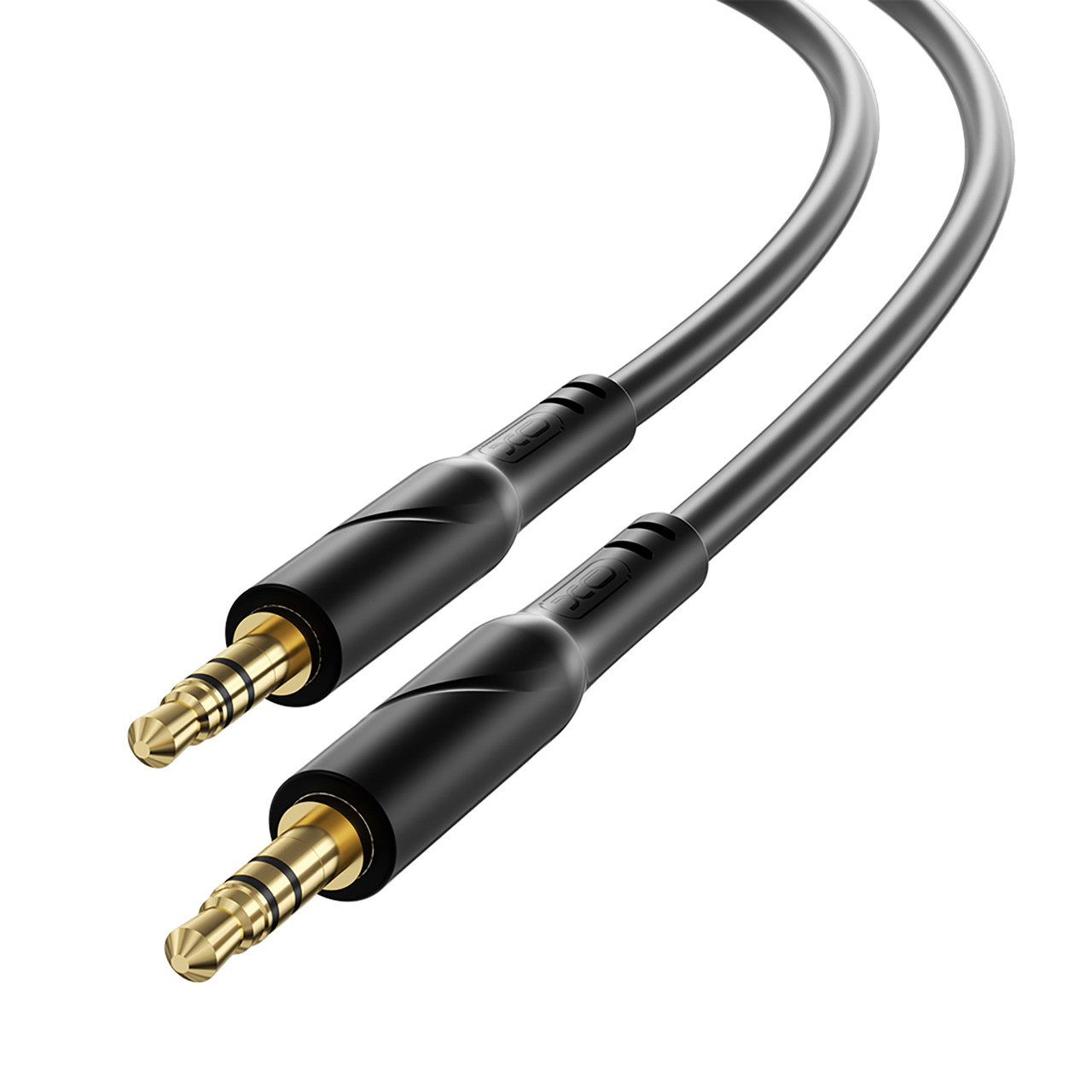 Кабель AUX XO NB-R271 AUX 3.5 мм - AUX 3.5 мм 1 м Black (NB-R271.black), фото 1