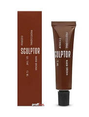 Гель фарба для брів Sculptor "Warm brown" 15 мл