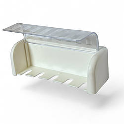 Тримач зубних щіток Toothbrush Storage настінний - White