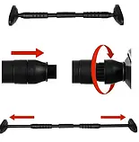 Турнік Trizand 24784 (70–100 см, до 180 кг) — розсувний турнік без свердління для дому, фото 6