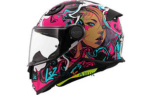 Шолом дитячий (інтеграл) LS2 FF812 Kid Cyberg Purply Cyan [M]