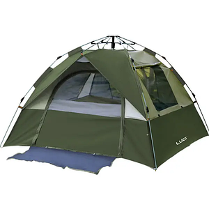 Намет туристичний на 2-3 особи 190*190*140 см, армійський зелений