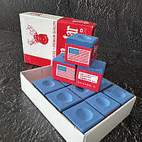 Комплект крейди для більярду (12 шт) MASTER KS-1110 синій