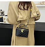 Жіноча сумка-косметичка 1032 Vanity Bag крос-боді чорна, фото 9