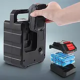 Акумуляторна помпа для води Pump-01 | 2 акумулятори, шланг 5 м, 8 режимів поливу, розпилювач, насос для поливу та миття, фото 9