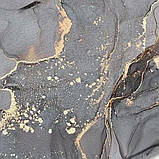 Набір килимків для ванної та туалету | 2 шт, мармуровий принт, антиковзні, вологостійкі, 75×45 та 45×38 см, фото 5