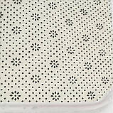 Набір килимків для ванної та туалету | 2 шт, мармуровий принт, антиковзні, вологостійкі, 75×45 та 45×38 см, фото 7