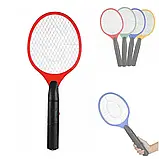 Електрична мухобійка-ракетка | USB акумулятор, безпечна 3-шарова сітка, 50×21 см, фото 2