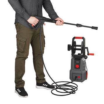 Мийка високого тиску 1800Вт, 6-7 л/хв, 100-140бар, шланг та дріт 5 м INTERTOOL DT-1516