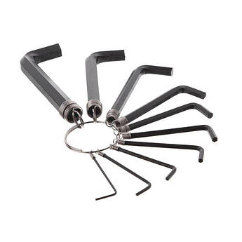 Набір ключів Г-подібних шестигранних 10 шт INTERTOOL HT-1842 набір шестигранників