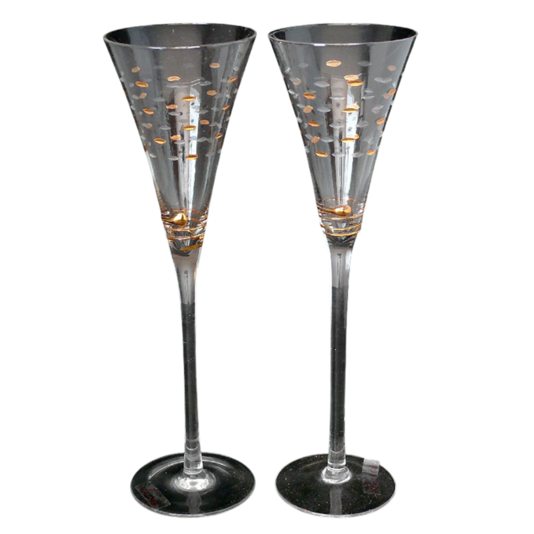 Весільні бокали Щирість, h-28 см, без бренда, фото 1