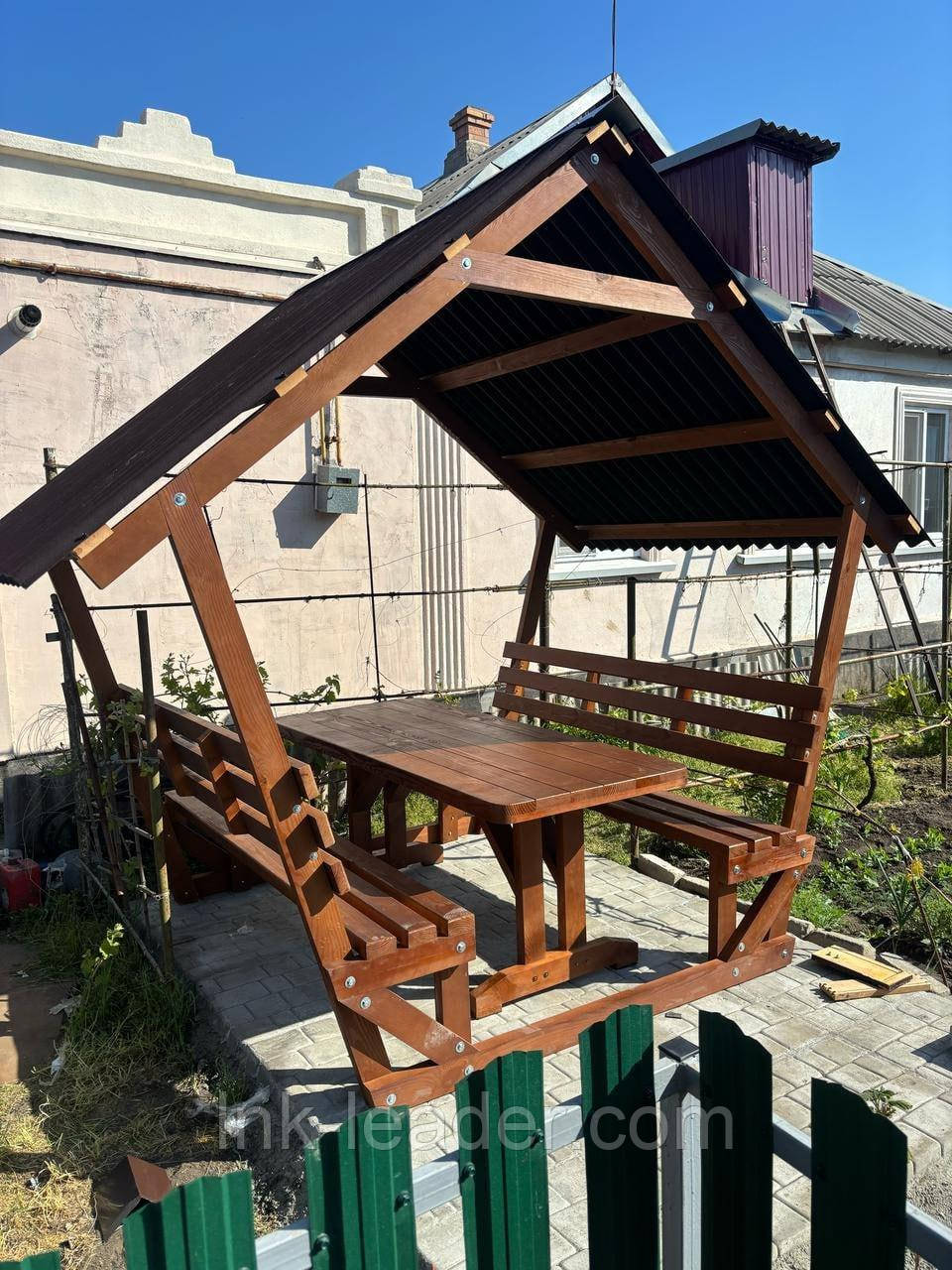 Дерев'яна альтанка, розбірна (на 8 людей) "Релакс", фото 1