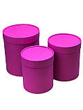 Набір коробок з завальцованой кришкой (малина), фото 2