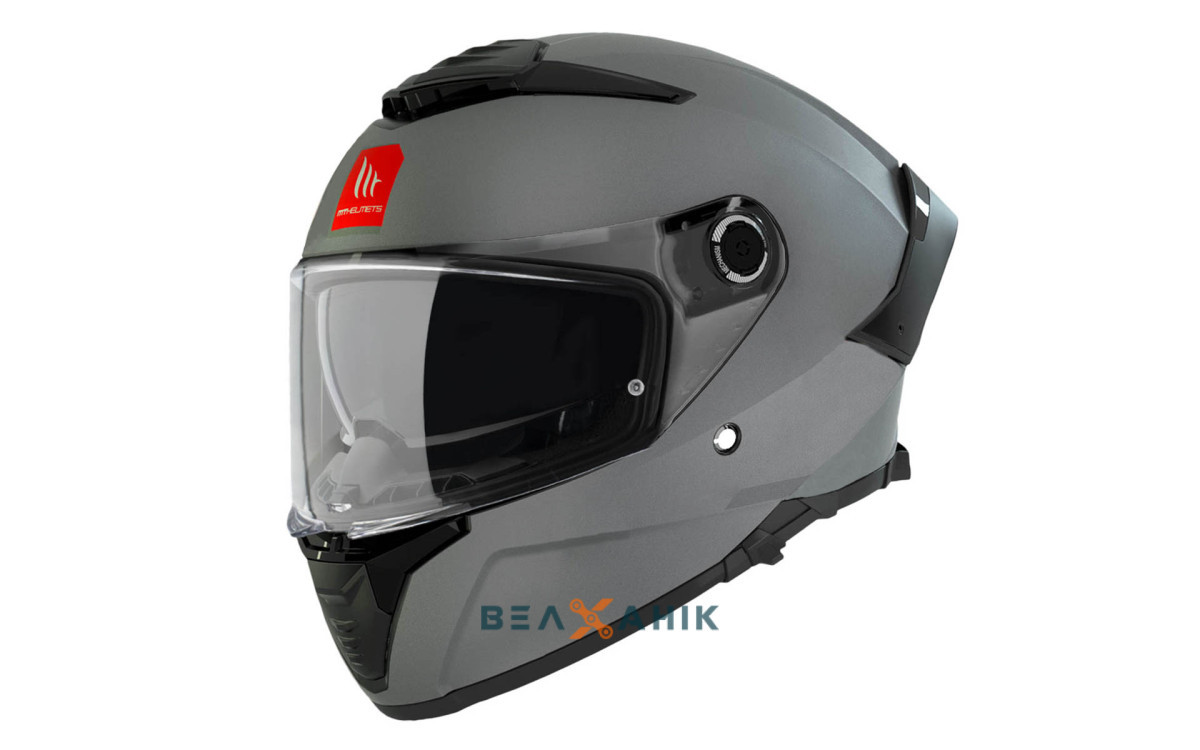 Шолом (інтеграл) MT THUNDER 4 SV Solid A12 Matt Grey [XXL], фото 1