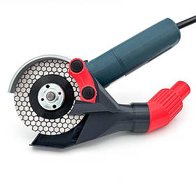 Насадка пиловідвід на болгарку (КШМ) 125 мм при заусуванні торців плитки.