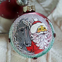 Новорічна ялинкова куля, символ року 85 мм "Вірність"