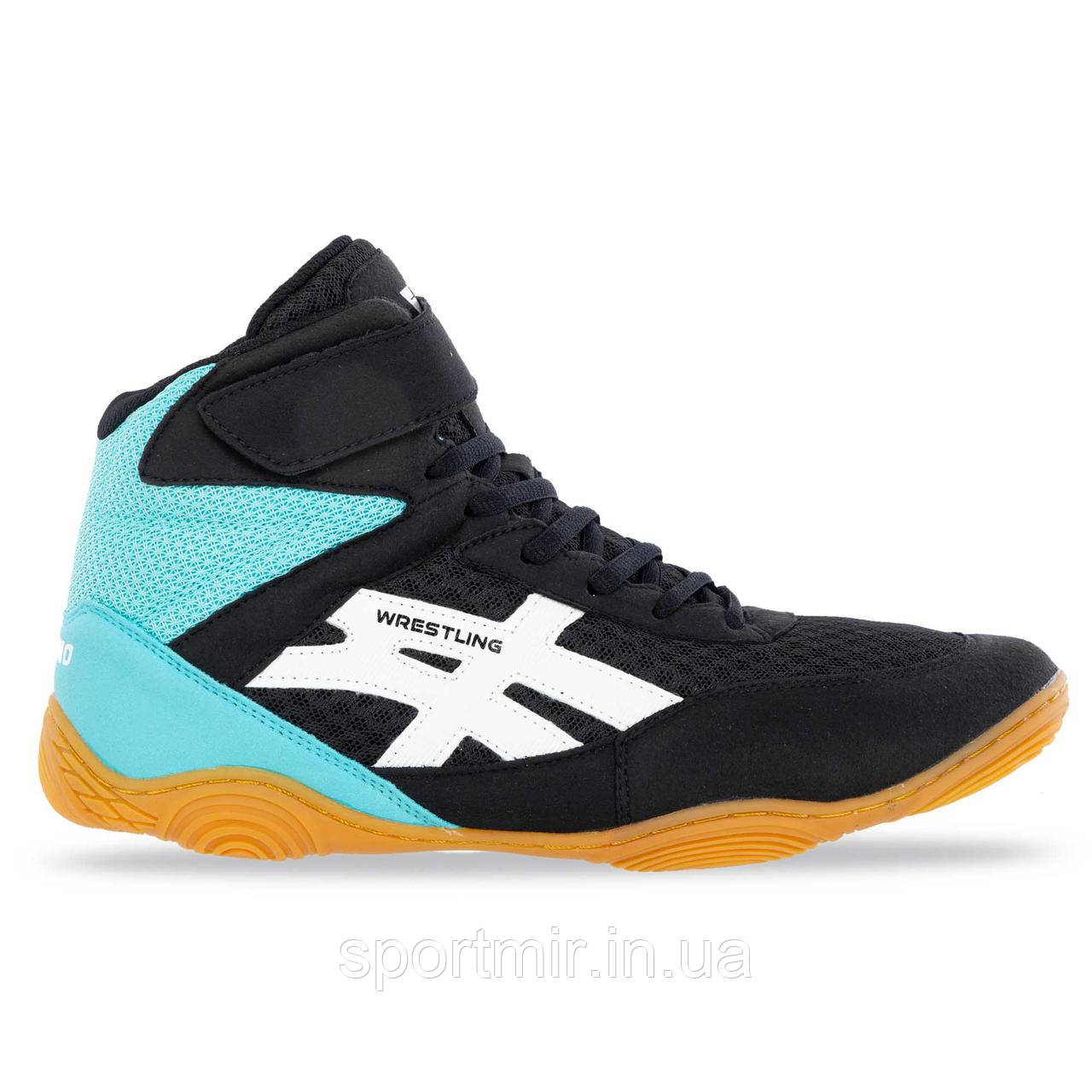 Борцювання Wrestling DIFENO W-2005-5 розмір 40-45 чорний-м'ятний, фото 1