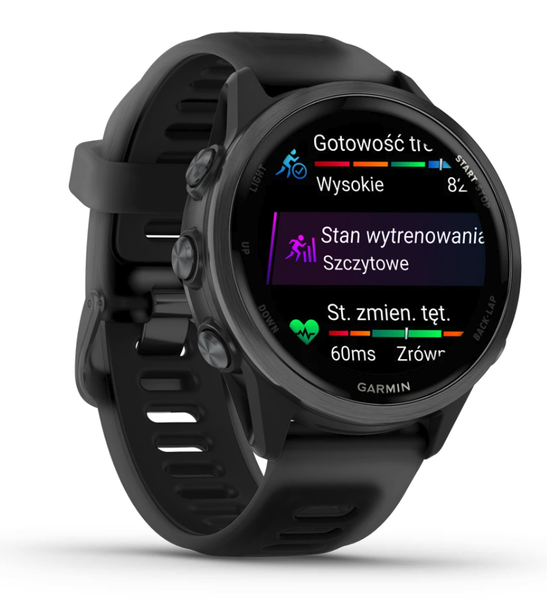 Годинник Garmin Forerunner 570 - 42mm Slate Grey Aluminium with Translucent Black/Black Band