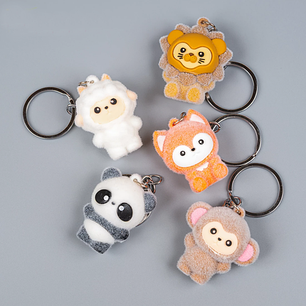 Брелок Звірята пушистики пластик 10см, фото 1