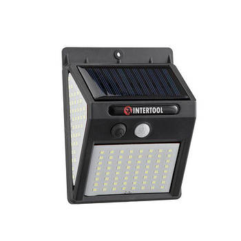 Настінний ліхтар вуличний 144 SMD INTERTOOL LB-0114 з датчиком