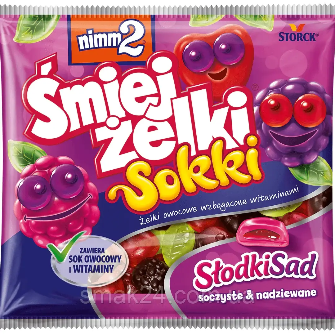 Желейные конфеты Сладкий сад Śmiejżelki Sokki Słodki Sad 90г Германия