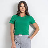 Жіноча базова футболка однотонна вільного фасону (р. 42-46) 18171301, фото 2