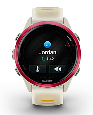 Годинник Garmin Forerunner 570 - 42mm Raspberry Aluminium with Translucent Bone/Mango Band, фото 3