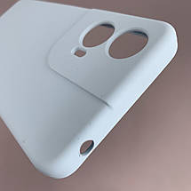 Чохол для Motorola Moto G04s силіконовий кейс чохол з мікрофіброю на телефон моторола мото г04с блакитний r4e, фото 5