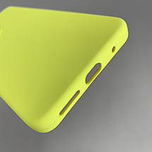 Чохол для Motorola Moto G04s силіконовий кейс чохол з мікрофіброю на телефон моторола мото г04с жовтий r4e, фото 4
