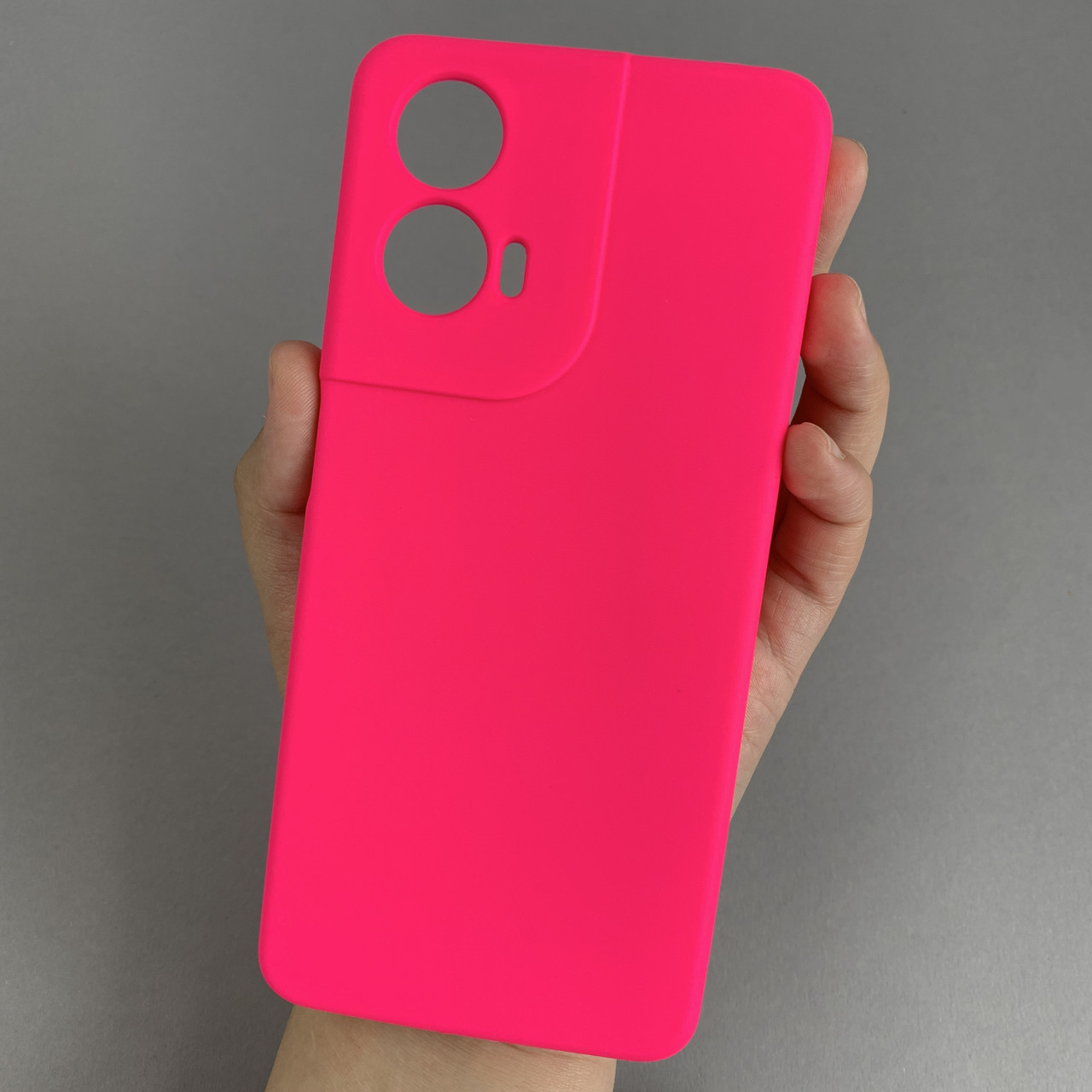 Чохол для Motorola Moto G04 силіконовий кейс чохол з мікрофіброю на телефон моторола мото г04 малиновий r4e