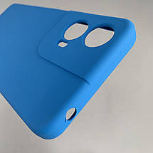 Чохол для Motorola Moto G04 силіконовий кейс чохол з мікрофіброю на телефон моторола мото г04 синій r4e, фото 5