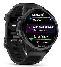 Годинник Garmin Forerunner 570 - 42mm Slate Grey Aluminium with Translucent Black/Black Band