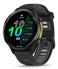 Годинник Garmin Forerunner 970 Carbon Grey DLC Titanium with Black Case and Black/Translucent Whitestone Band, фото 2