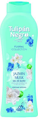Парфумований гель для душу Tulipan Negro FLORAL Collection 650 мл ЖАСМИНОВИЙ МУСКУС, фото 1