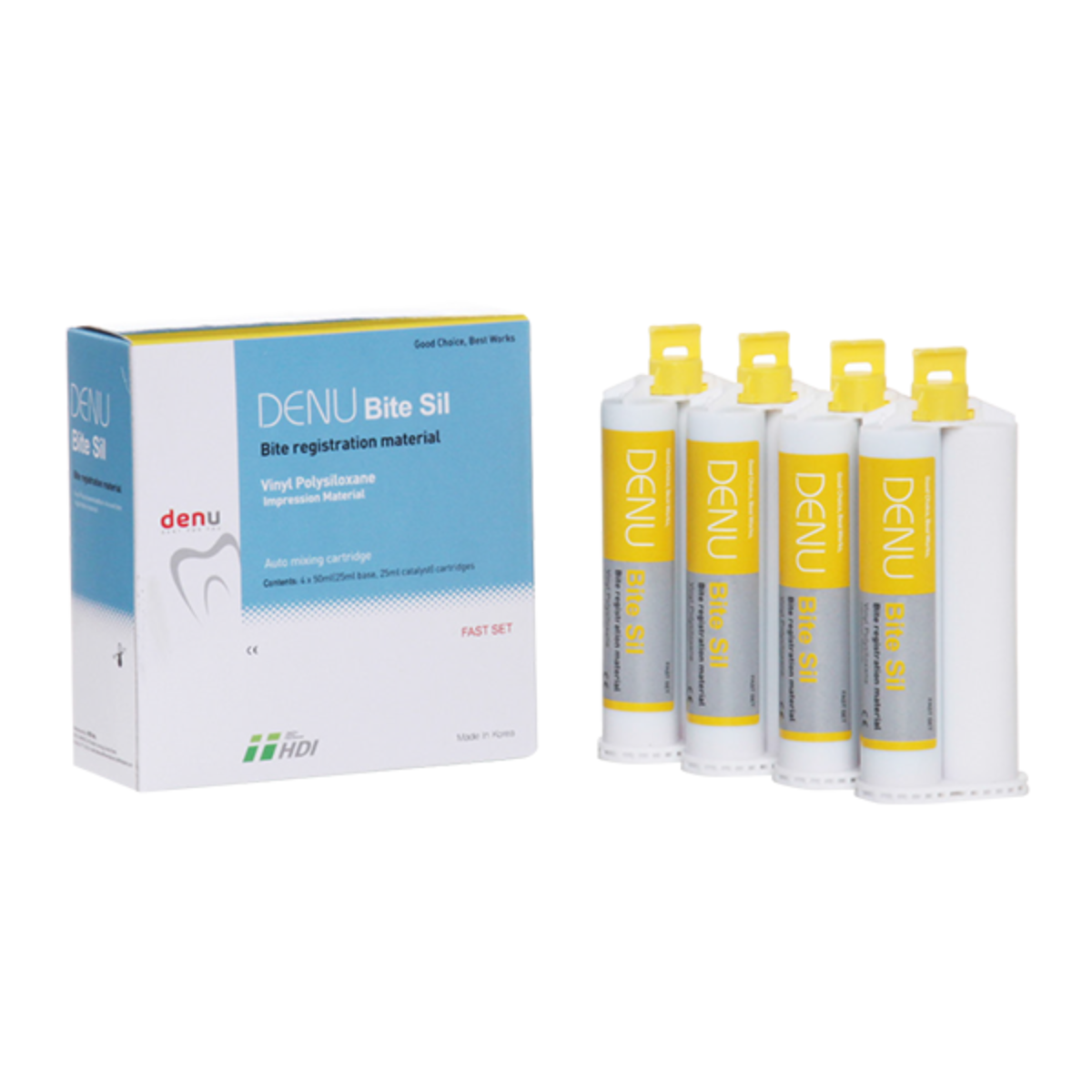 Denu Bite Sil (Дену Байт Сіл) реєстрація прикусу 2*50 мл + насадки HDI, фото 1